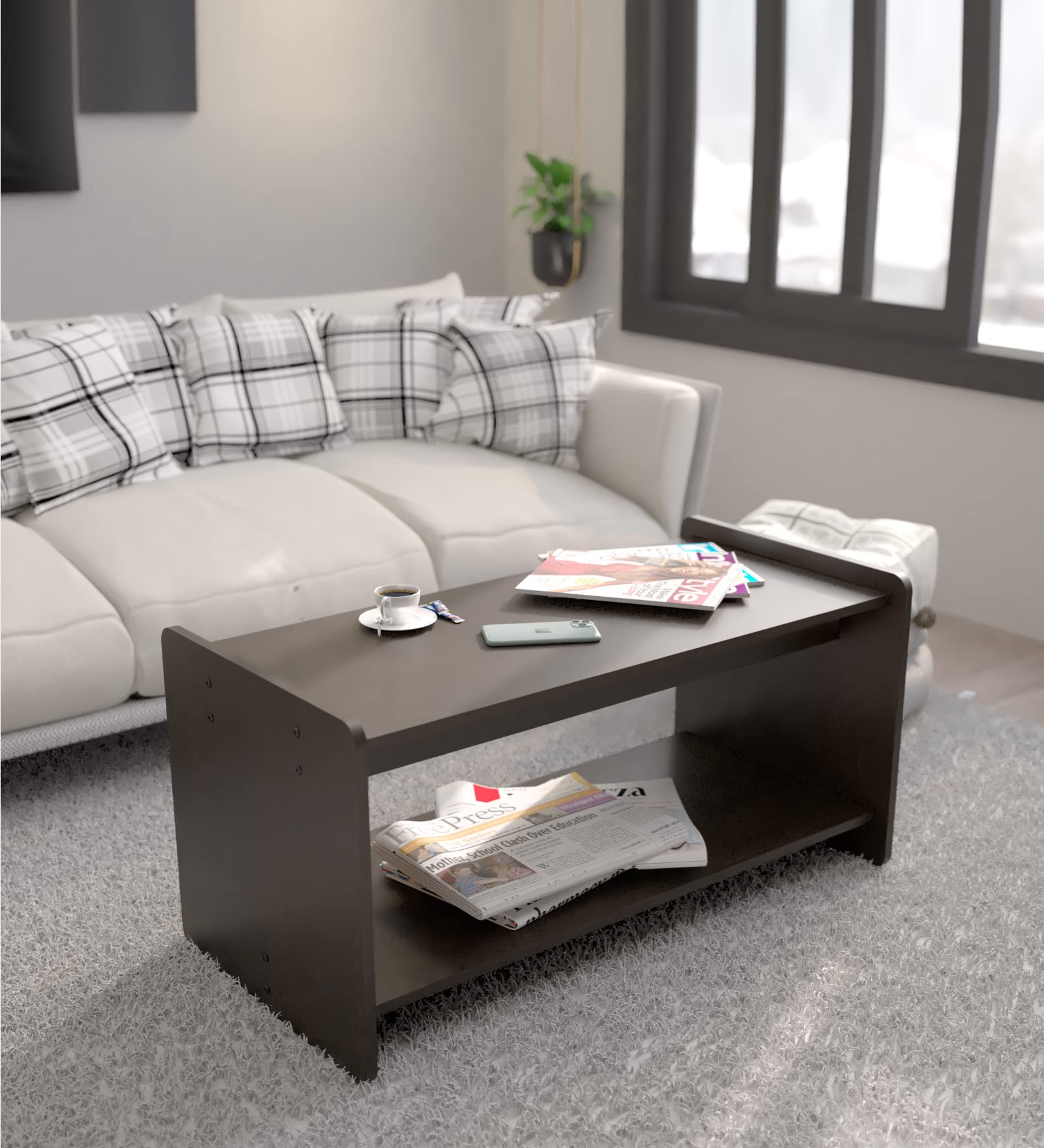 NEUDOT Catimor Engineered Wood Coffee Table | Center Table for